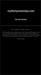 Mobile Screenshot of mythirtyonetoday.com